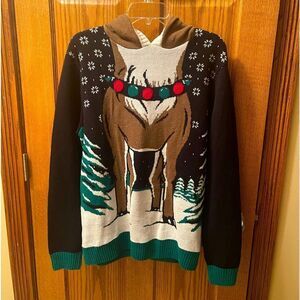 Adults Men Ugly Christmas Reindeer Sweater